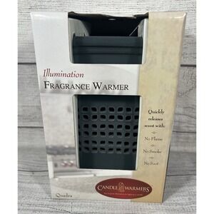 NIB Candle Warmers Etc Illumination Fragrance Warmer Quadra Gray Wax Melt Warmer